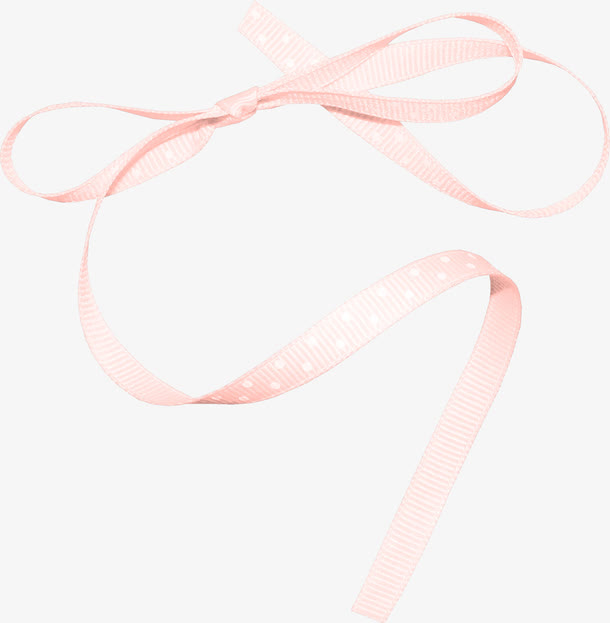 漂浮的粉色丝带免抠