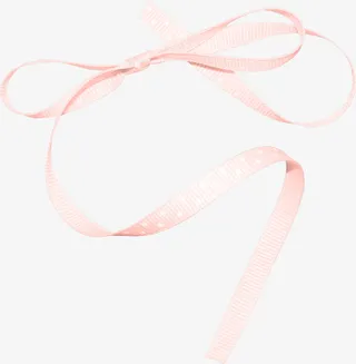 漂浮的粉色丝带免抠