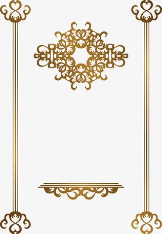 花纹边框纹理免抠