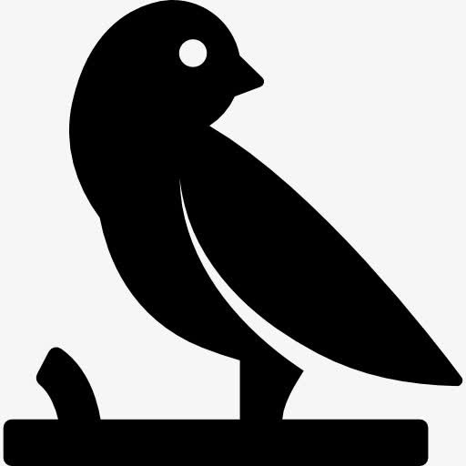 鸟在树枝上图标免抠