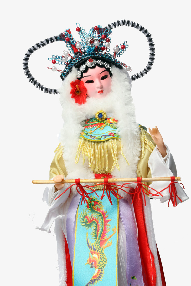 柔美女性戏曲造型免抠