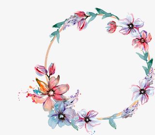 春天元素花朵边框臂贴胸贴AI源文件免抠