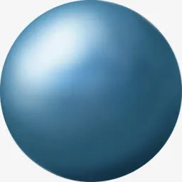 蓝色的球体图标免抠