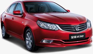 红色宝骏汽车轿车新款免抠