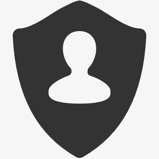 墨迹盾牌中抠男子免抠