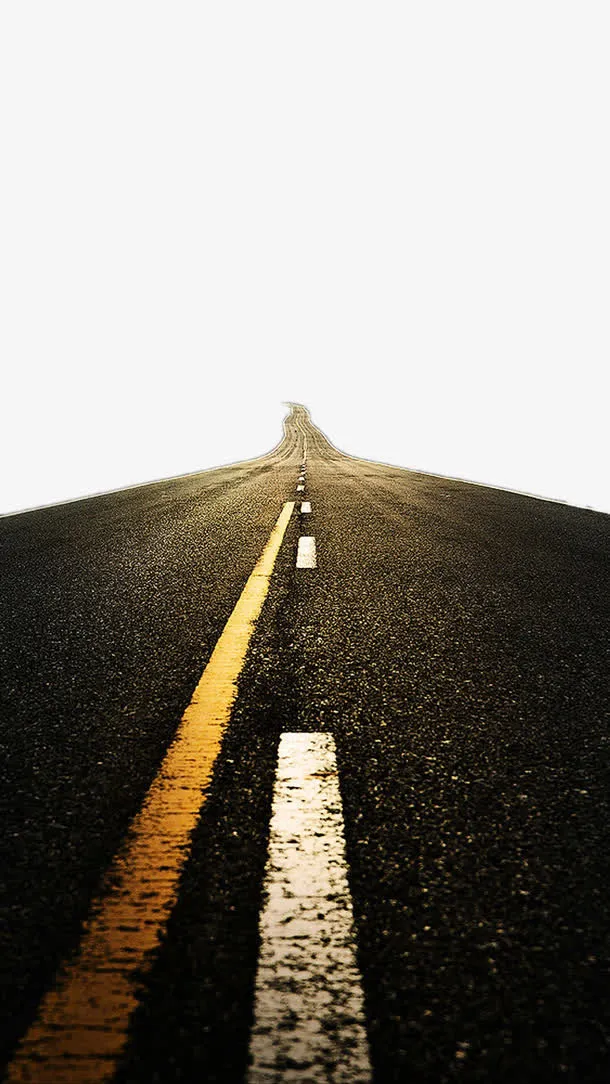 延伸的公路免抠