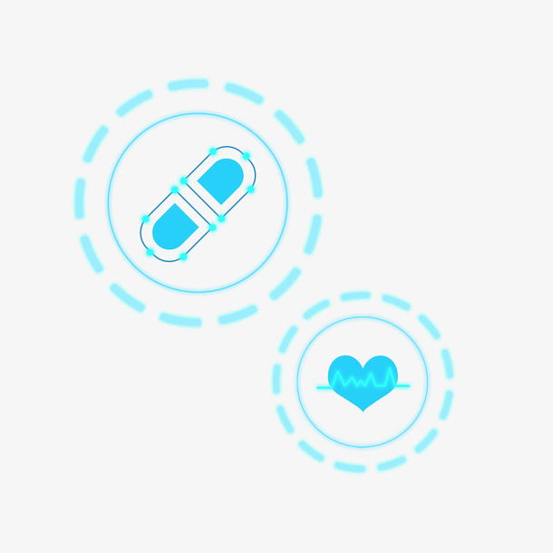 科技感医疗用品元素免抠