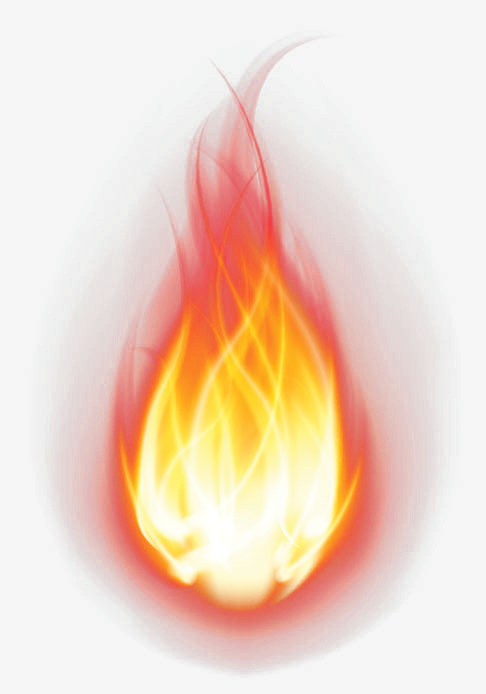 燃烧的红色火球免抠