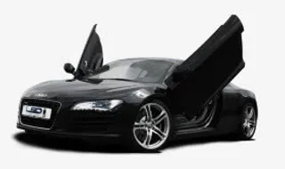 黑色奥迪轿车免抠