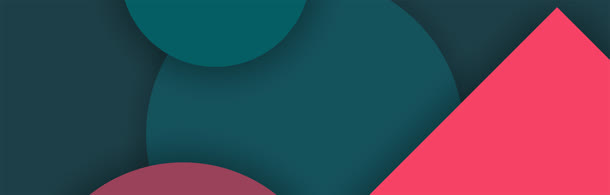 简约炫彩个性多边形背景banner