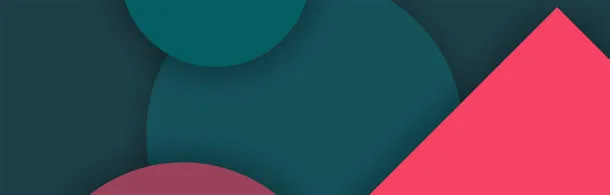 简约炫彩个性多边形背景banner