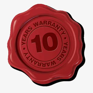 红色异形印泥10年质保图标设计免抠 红色异形印泥10年质保图标设计免抠