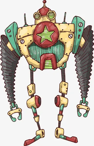 矢量机器人大力士免抠