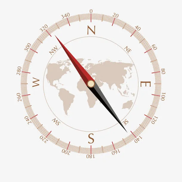 指南针地图素材免抠