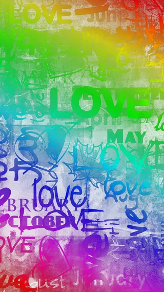 霓虹炫彩字背景素材