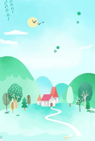 简约小清新春天海报高清