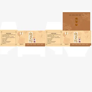 烧烫伤药盒包装免抠