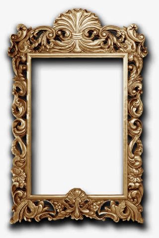 金色边框免抠