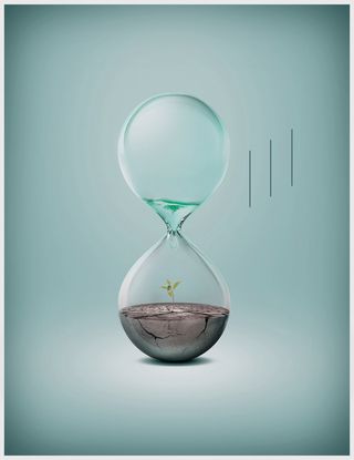 环境 水 资源 生态 沙漏高清