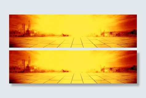 夕阳下的都市背景高清