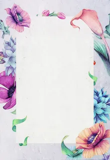 手绘文艺海报背景高清