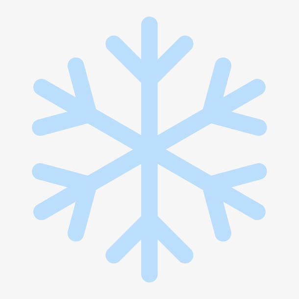 水彩雪花免抠