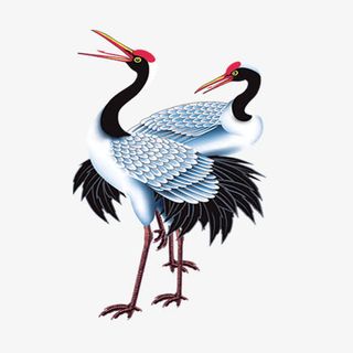 中国风仙鹤免抠