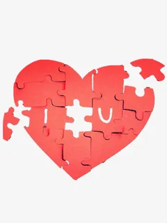 拼图爱心免抠 拼图爱心免抠