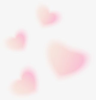 粉色模糊爱心免抠