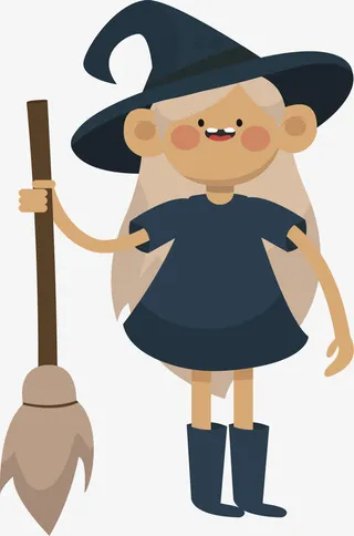 魔法小女巫免抠