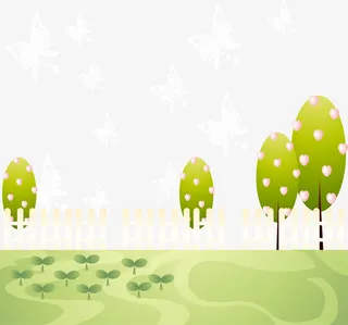 树 花草 胡蝶免抠