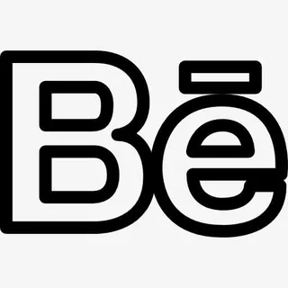 Behance LOGO的轮廓图标免抠