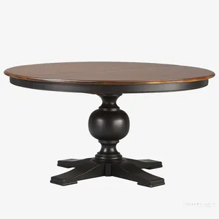 中式圆形红木餐桌免抠