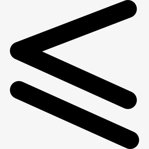 小于或等于数学符号图标免抠