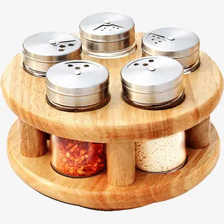 实木调料收纳盒免抠