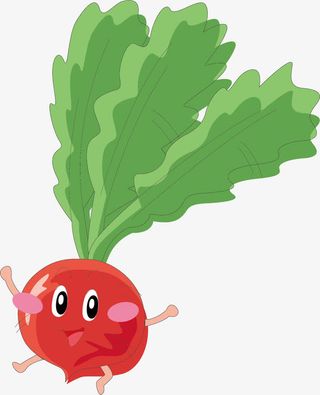 矢量卡通蔬菜手绘萝卜免抠