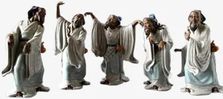 古代医生雕塑医疗免抠