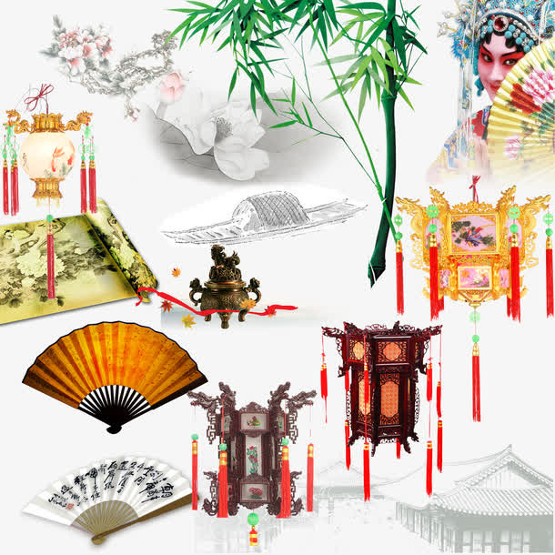 古代房屋免抠
