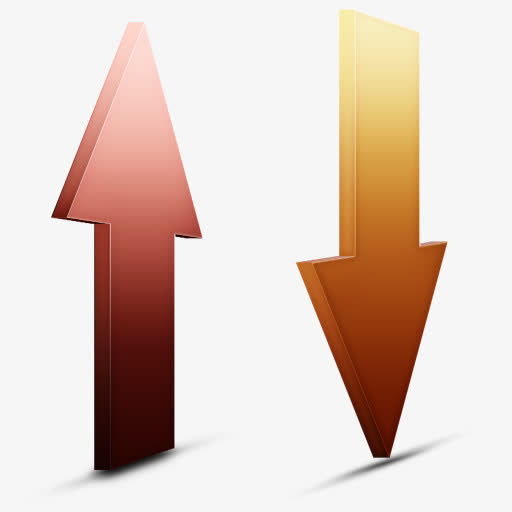 两个红色箭头免抠