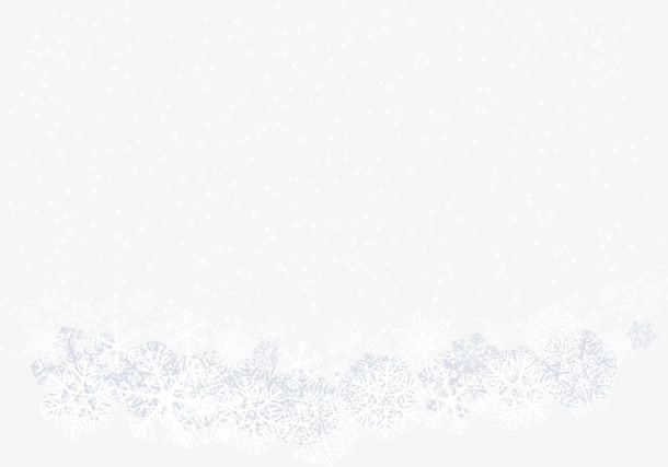 冬季纯洁白色雪花免抠