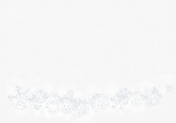 冬季纯洁白色雪花免抠