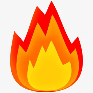 火把火焰火苗红色熊熊大火免抠