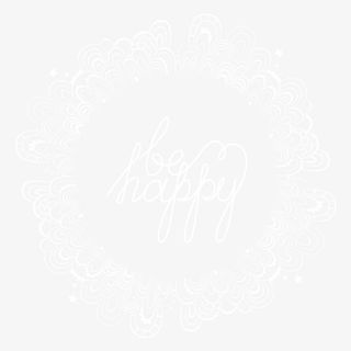 白色花纹装饰边框免抠