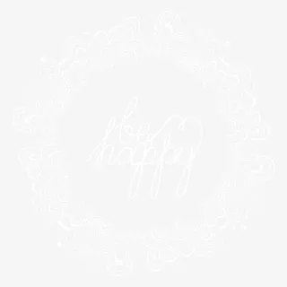 白色花纹装饰边框免抠