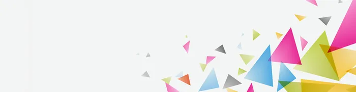 时尚大气彩色三角形抽象图案背景banner高清