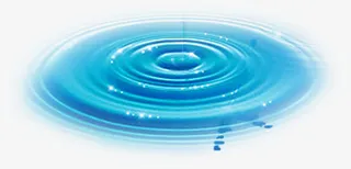 春天梦幻蓝色水滴免抠
