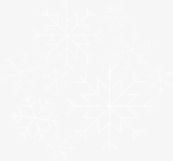 雪天矢量漫天飞雪素材免抠