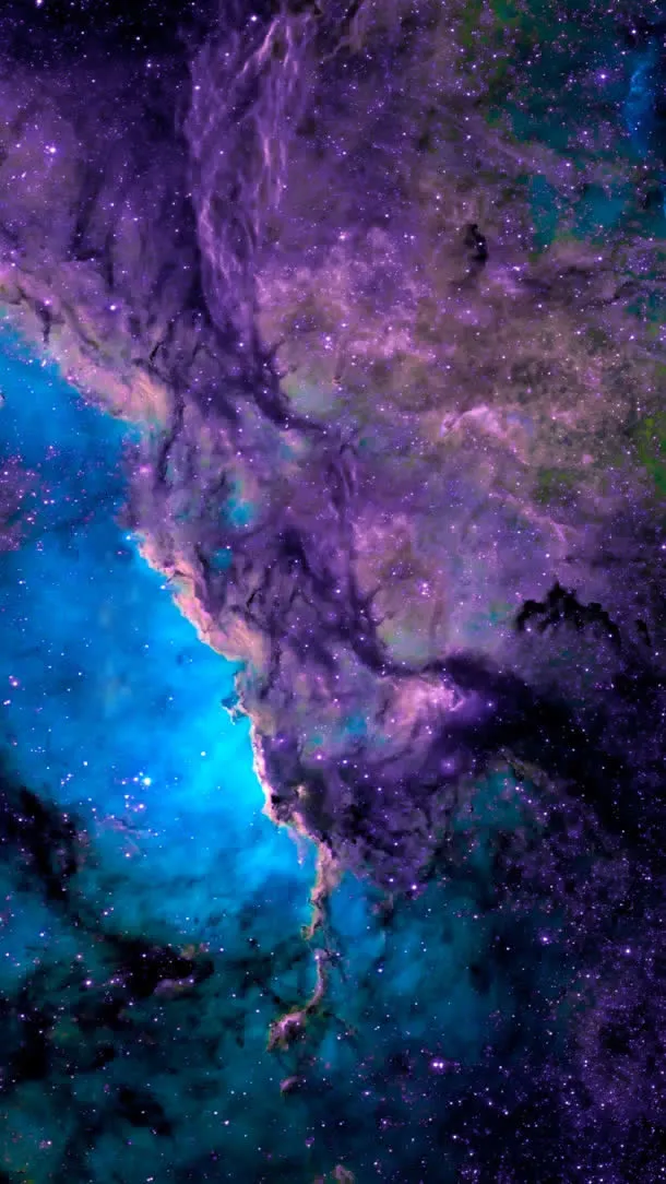 紫色神秘星空光效免抠