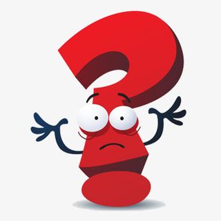 卡通问号图片免抠