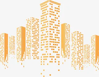 矢量手绘高楼免抠